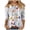 Multicolor B, variant on Womens Summer Tops 3/4 Sleeve Casual Shirts Floral Tee Trendy 2025 Basics Crew Neck Plain Tshirt Black XXL