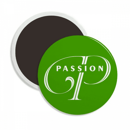 

Letter Expression Passion Round Ceracs Fridge Magnet Keepsake Decoration