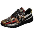 thumbnail image 2 of Back The Red Firefighter Shoes Women's Fashion Sneakers Tennis Running Shoes for Men Women Black Size 4.5, 2 of 7