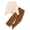 Beige- Brown, variant on Arshiner Girls 2 Piece Casual Outfits Twist Front Long Sleeve Sweatshirt & Wide Leg Pants with Pockets Sweatsuit Set