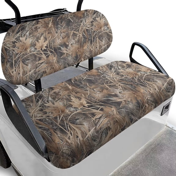 Binienty Duck Camo Hunting Golf Cart Blanket Seat Covers for Women Breathable Fabric Golf Cart Seat Protector and Backrest Cover 2 Pcs Golfcart Accessories