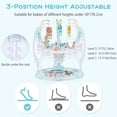 thumbnail image 3 of OLAKIDS Baby Activity Center , 3 in 1 Play Centre Jumpers and Bouncers with Music, Lights, Interactive Toys, 360°Rotating Seat, 3 Adjustable Heights, Exersaucer Learning Toys for Baby 6-12 Months, 3 of 10