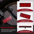thumbnail image 5 of rectangle red Reflectors Universal For Motorcycles ATV Bikes Dirt Bikes, 5 of 5