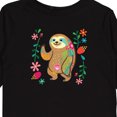 thumbnail image 4 of Inktastic Sloth Cute for Girls Girls Long Sleeve Toddler T-Shirt, 4 of 5