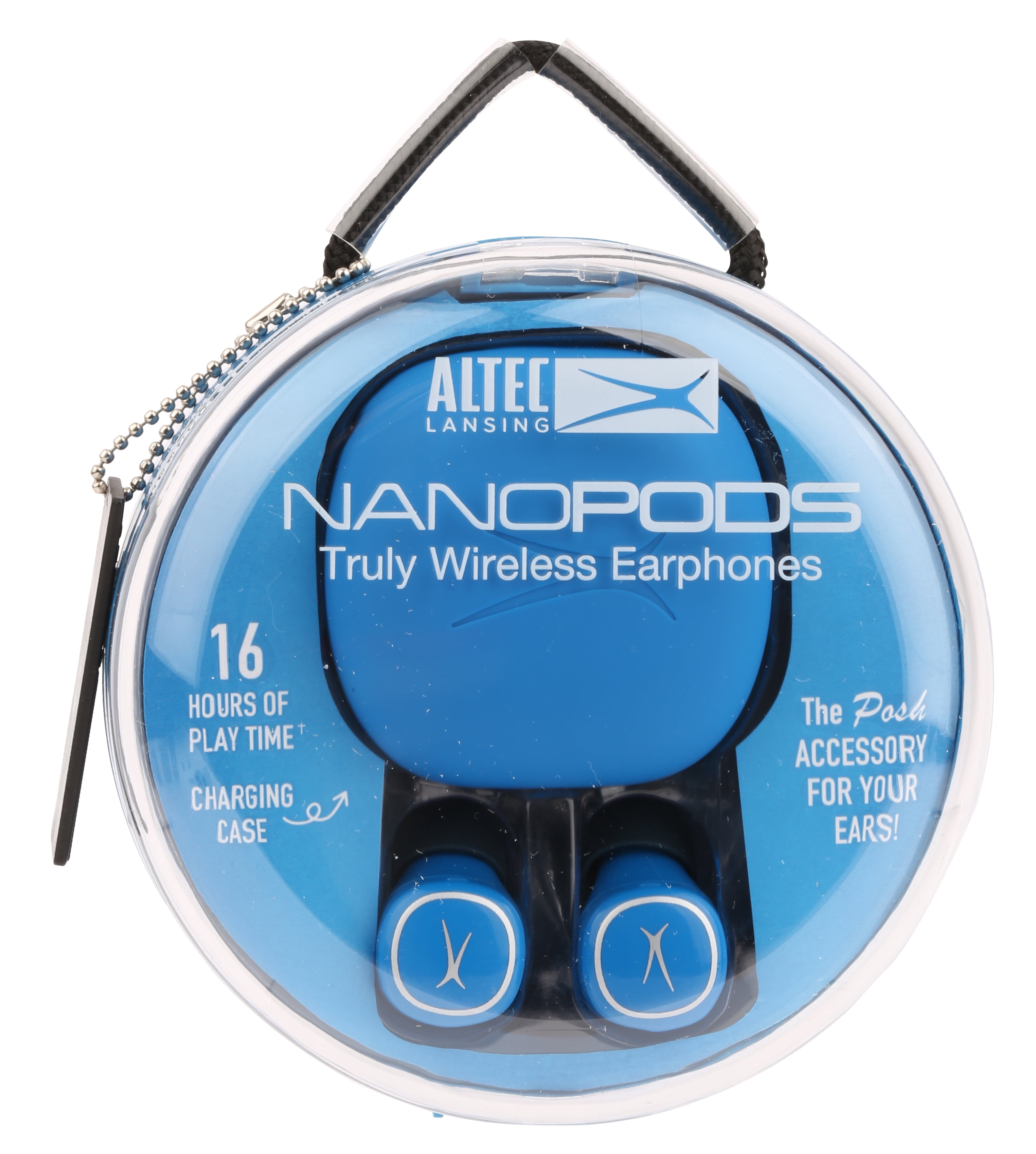Altec Lansing Nanopods Bluetooth True Wireless In Ear Earbuds with Charging Case 12 Hours Total Listening Time Royal Blue