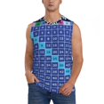 thumbnail image 2 of Fotbe Men's Multiplication Table Print Men's Sleeveless Muscle Tank Tops Casual T-Shirts for Gym Workout Beach-3X-Large, 2 of 8