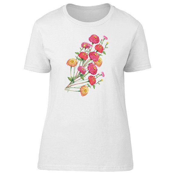 Summer Flowers Of Zinnia Tee Women's -Image by Shutterstock