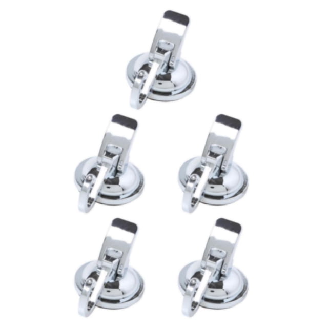 relayinert Door Hanging Hook Hanger Suction Cup Key Bathrobe Storage Rack Heavy Duty Coat Umbrella Accessory for Kitchen Bedroom Silver 5Set