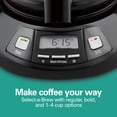 thumbnail image 3 of Hamilton Beach 12-Cup Programmable Drip Coffee Maker Machine with Glass Coffee Pot, Black with Stainless Steel Accents, 3 of 8