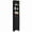 Black, variant on HOMCOM Tall Bathroom Cabinet, Linen Tower with Adjustable Shelves, Black