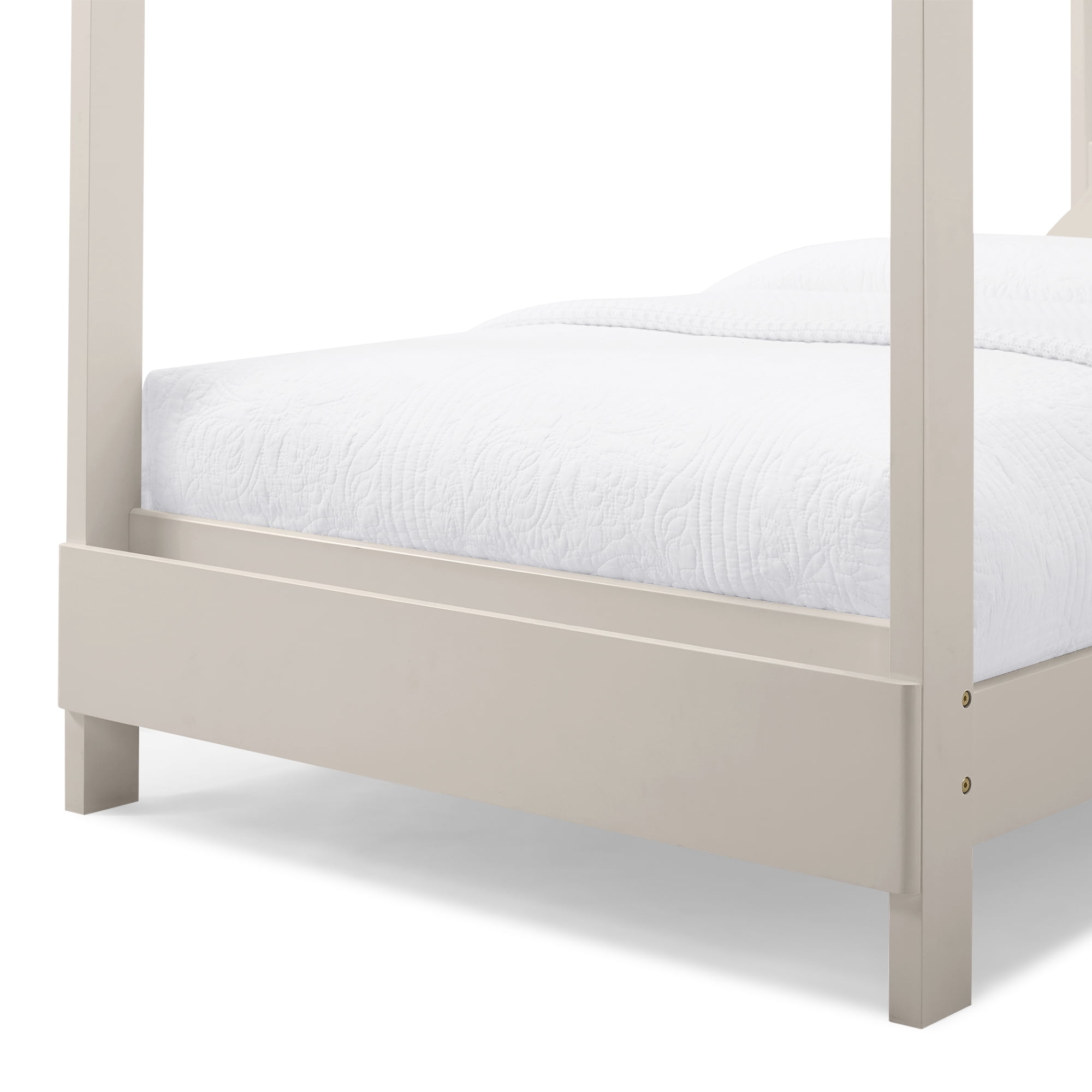Delta Children Poppy House Wood Twin Bed, Platform Bed - No Box Spring Needed, Natural Sandstone