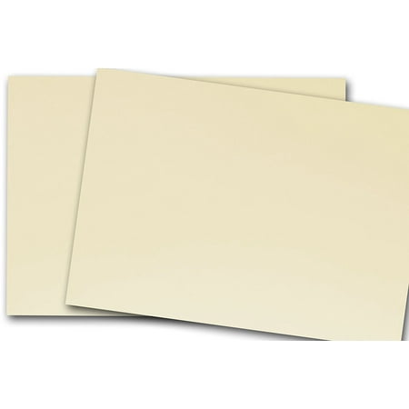 Ivory Flat Card - Blank Classic Crest 80 lb Baronial Ivory 4x6 Flat Card Invitations - 50 Pack