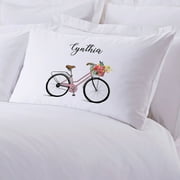 Bicycle Personalized Kids Standard Pillowcase