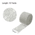 thumbnail image 2 of Unique Bargains Lace Trim 10 Yards 2 Inch Flower Elastic Lace Ribbons for Package Decoration Wedding Headbands Light Gray, 2 of 5