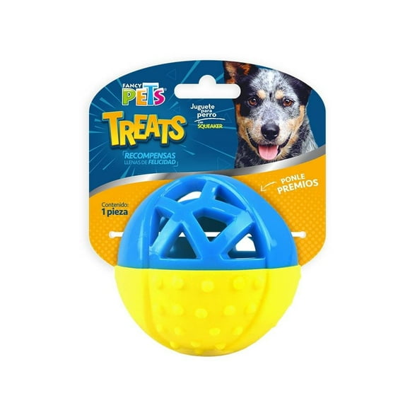Juguete para Perro Fancy Pets Pelota Azul y Amarillo