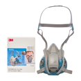 thumbnail image 4 of Personal Safety Division 6503QL Rugged Comfort Quic-Latch Half-Facepiece Reusable Respirators, Large, Grey/Teal, 4 of 5