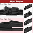 thumbnail image 5 of 3 Pcs 26" 14" 12" Front Rear Windshield Wiper Blade Set Fit for Fiat 500X with Top-Lock Black, 5 of 5