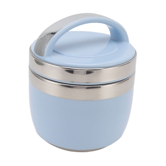 Récipient Alimentaire Isolé, Réduire la Chaleur 1.5L Boîte à Lunch Thermique 304 Boîte à Bento Portable en Acier Inoxydable pour une Utilisation Extérieure pour Voyage Bleu, Rouge, Vert, Rose