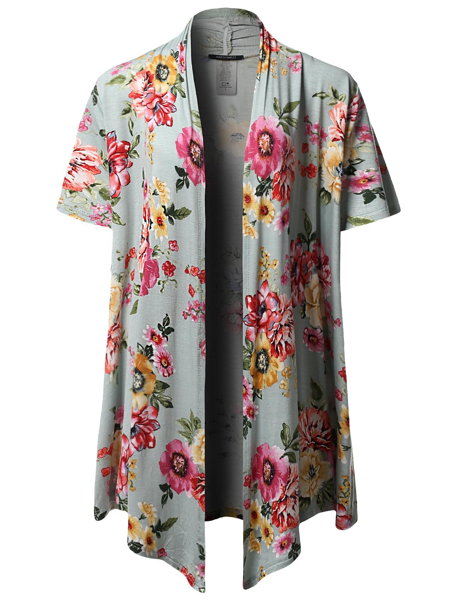 All-Over Print Women's Short Sleeve Cardigan main image 1