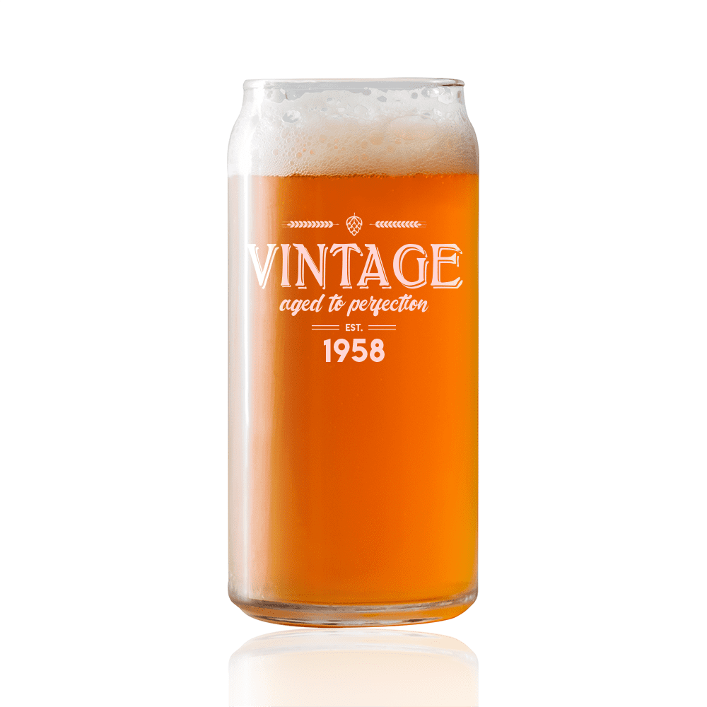 Vintage 1949 16oz Heavy Duty Laser Engraved Pint Glass/Beer Glass Vintage 1949 16oz Heavy Duty Laser Engraved Pint Glass/Beer Glass