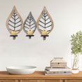 thumbnail image 3 of Joveco Rustic Wood Candle Holder,Christmas Decorations Leaf Candlestick for Table Kitchen Decorations, 3 of 7