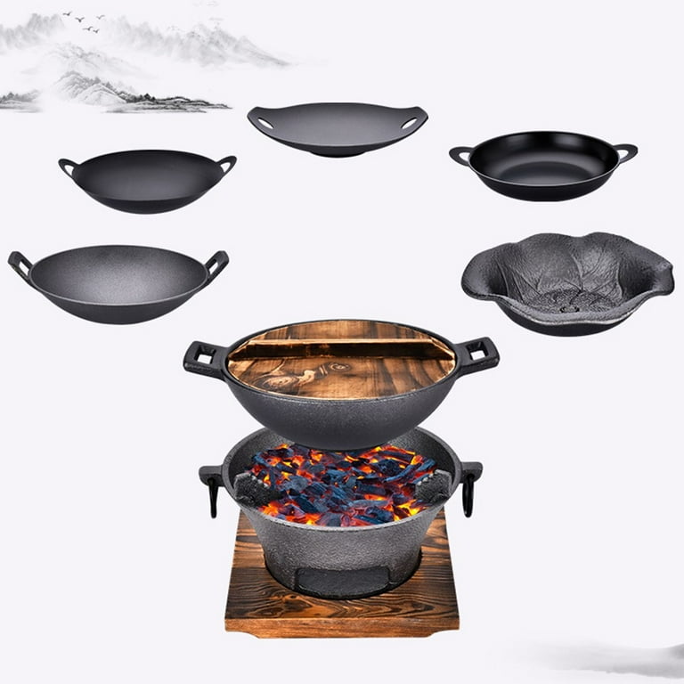 Portable Gas Stove Korean Grill, Cast Iron Barbecue Iron