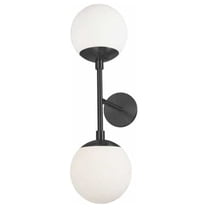 Dainolite - Dayana - 2 Light Wall Sconce-Matte Black Finish