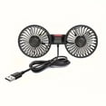 thumbnail image 6 of Dual-Head USB Car Fan  Rear Seat Cooling  Portable USB Blower  Adjustable Air Vent Fan  Compact USB-Powered Fan, 6 of 7