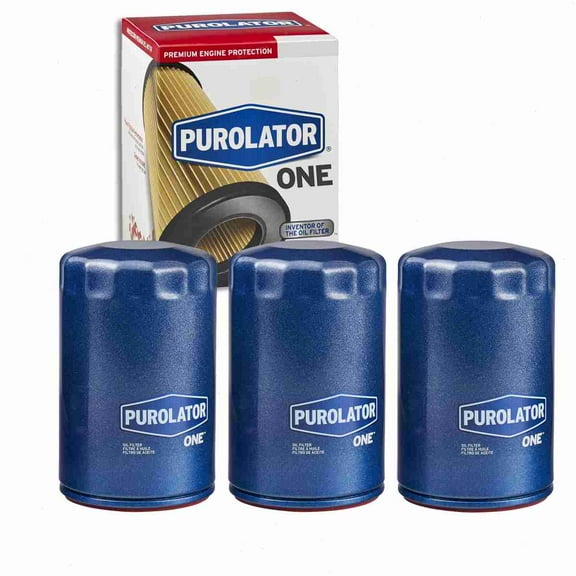 3 pc Purolator ONE PL20195 Engine Oil Filters for Oil Change Lubricant Filters Fits select: 1997-2008 FORD F150, 2007-2009 FORD EDGE