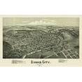 thumbnail image 2 of Fowler 18x13 Black Ornate Wood Framed with Double Matting Museum Art Print Titled - Evans City Pennsylvania - Fowler 1900, 2 of 4