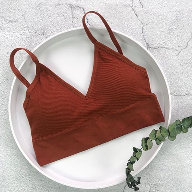 Señoras Chicas Correas espaguetis cómodo sin costuras Hugo Chaleco Bralette para mujer