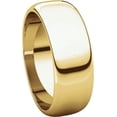 thumbnail image 6 of 7mm Half Round Band in 14k Yellow Gold - Size 12, 6 of 9