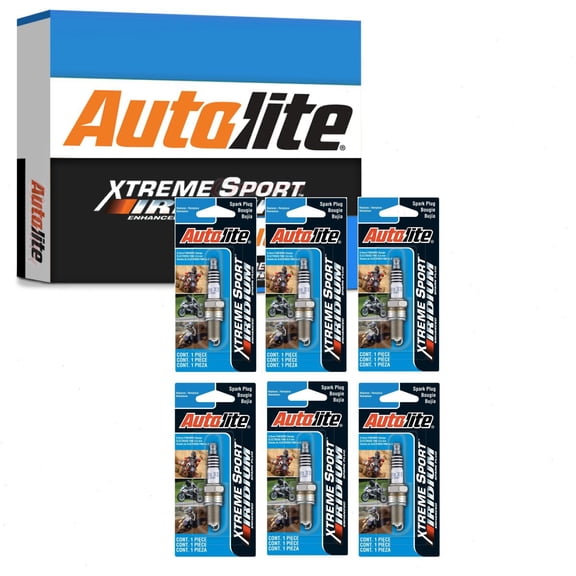 6 pc Autolite XS4164DP Xtreme Sport Spark Plugs for Ignition Wire Secondary