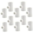 thumbnail image 5 of STOBOK 10Pcs White PVC Tee Fittings Automatic Chicken Waterer 360 Degree Poultry Drinking System, 5 of 8