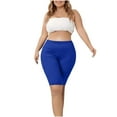 thumbnail image 2 of Summer Womens Shorts Fashion Shorts For Women Biker Plus Size Knee Length Yoga High Waisted Athletic Running Gym Workout Pants For Women, 2 of 6