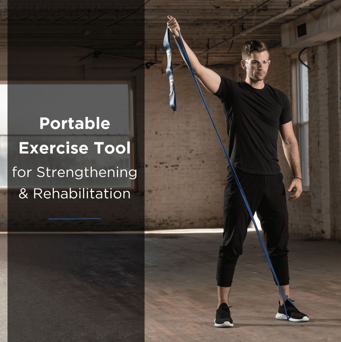 THERABAND CLX Resistance Band with Loops, 25 Yard Band, Blue, Extra Heavy, Non-Latex, Elastic Band for Exercise, Mobility & Rehab, Stretching, Home Workouts, Color-Coded for Easy Resistance Levels
