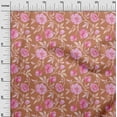 thumbnail image 3 of oneOone Viscose Chiffon Orange Fabric Floral Diy Clothing Quilting Fabric Print Fabric By Yard 42 Inch Wide, 3 of 4