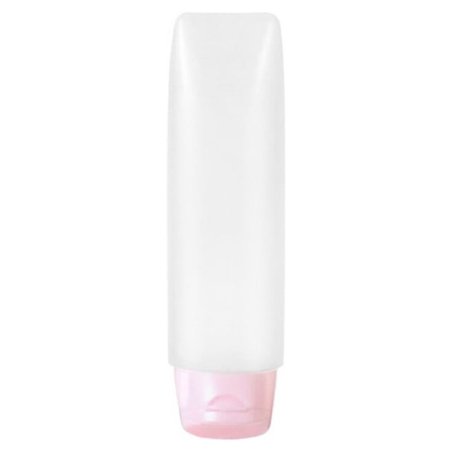 facefd Travel Squeeze Bottle Shower Gel Toothpaste Container Refillable Leakproof Pocket Squeezable Dispenser Tube Accessories 30ML Pink