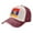 Dark Red, variant on Armenian National Emblem Baseball Cap Distressed Adjustable Vintage Cotton Denim Hat for Women Men