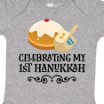 thumbnail image 4 of Inktastic 1st Hanukkah Childs Dreidel Boys or Girls Baby Bodysuit, 4 of 5