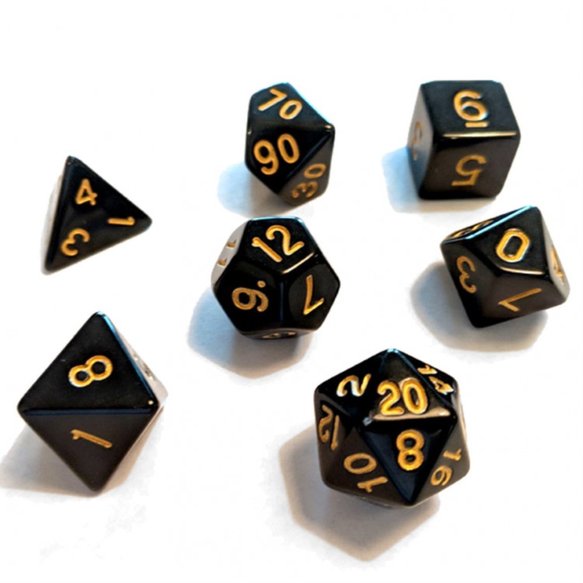 Sirius Dice SDZ000203 Sirius Dice Black & Gold Set of 7 Walmart