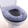 thumbnail image 3 of Funda de asiento de inodoro Dinheiro, suave y gruesa, cálida, lavable, cálida, funda de inodoro de tela acolchada, funda de inodoro esponjosa, 3 of 5