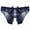Navy, variant on Womens Thong Underwear Low Rise Lacy Panties Cut out Mesh Underwear Crotchless Panties for Women Bikini Panties for Women