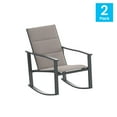 thumbnail image 6 of Flash Furniture Brazos Outdoor Rocking Chairs with Flex Comfort Material Brown 2/Pack, 6 of 9