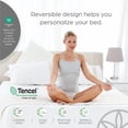 thumbnail image 7 of GAIAM® Relax 300 Thread-Count TENCEL Soft Reversible Comforter, King, Aqua/Gray, 7 of 7