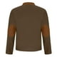 thumbnail image 3 of Sudadera sin capucha para hombre, informal, de color liso, con tejido sin capucha, para mantener el calor, con capucha, de manga larga, de poliéster, 3 of 5