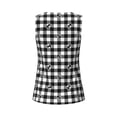 thumbnail image 5 of Gaeub Black Tartan Plaid Women's Workout Tank Tops Lightweight Sleeveless Shirts for Women for Athletic Running Tennis Yoga - Small, 5 of 9