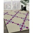 thumbnail image 3 of Ahgly Company Machine Washable Indoor Rectangle Transitional Mauve Taupe Purple Area Rugs, 8' x 10', 3 of 7