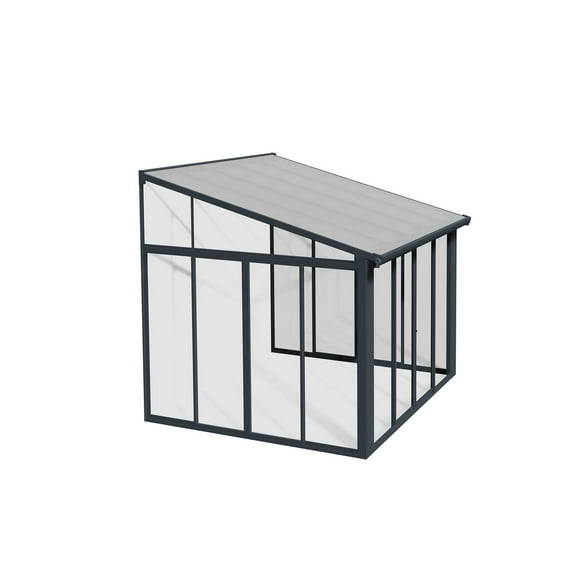 CANOPIA by PALRAM SanRemo 10 ft. x 10 ft. Sunroom, Patio Enclosure and Solarium - Grey