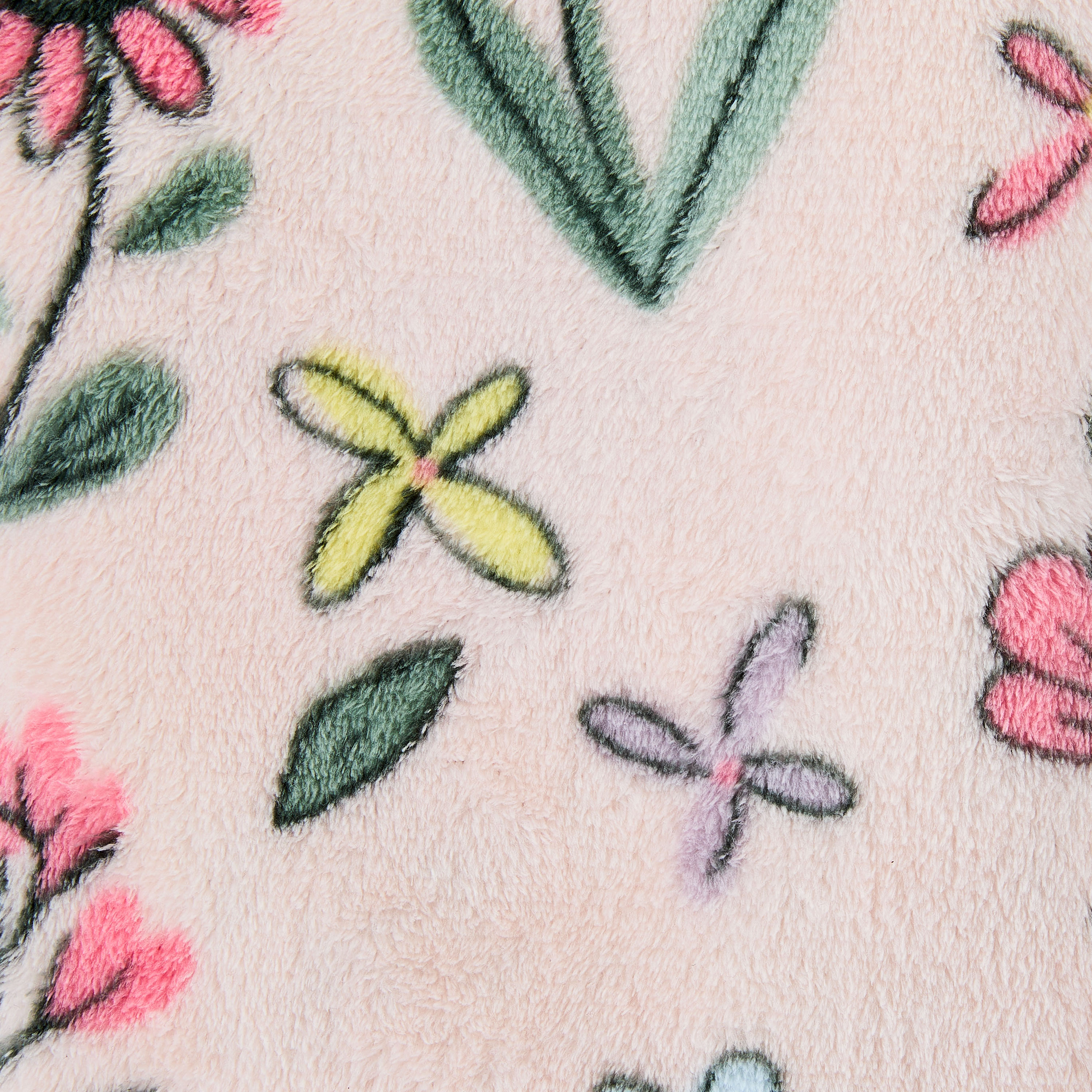 Manta de bebé de felpa floral Parent's Choice - multicolor, 30 in x 36 in 4